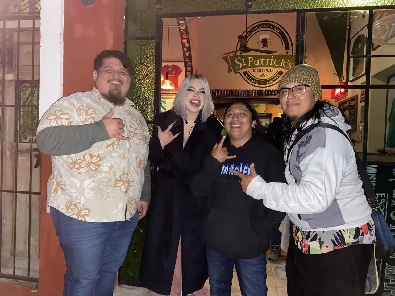 Guests gathering outside St Patrick's on a busy night